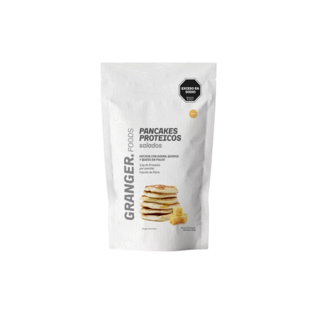 PANCAKE PROTEICOS SALADO SABOR QUESO 300 gr- GRANGER