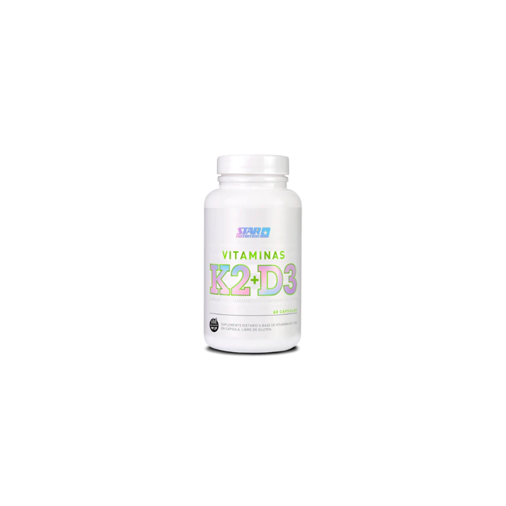 Vitamina K2 + D3 - 60 CAPSULAS - Star Nutrition