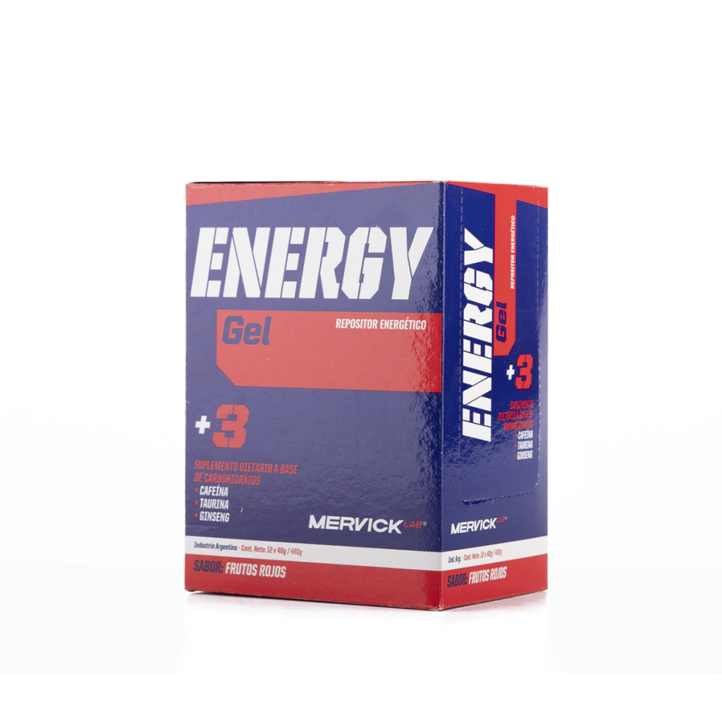 Caja Energy Gel Con cafeina x12 u - MERVICK