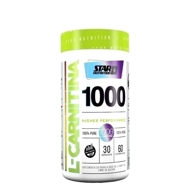 L-CARNITINA 1000 X 60 TABLETAS - STAR NUTRITION