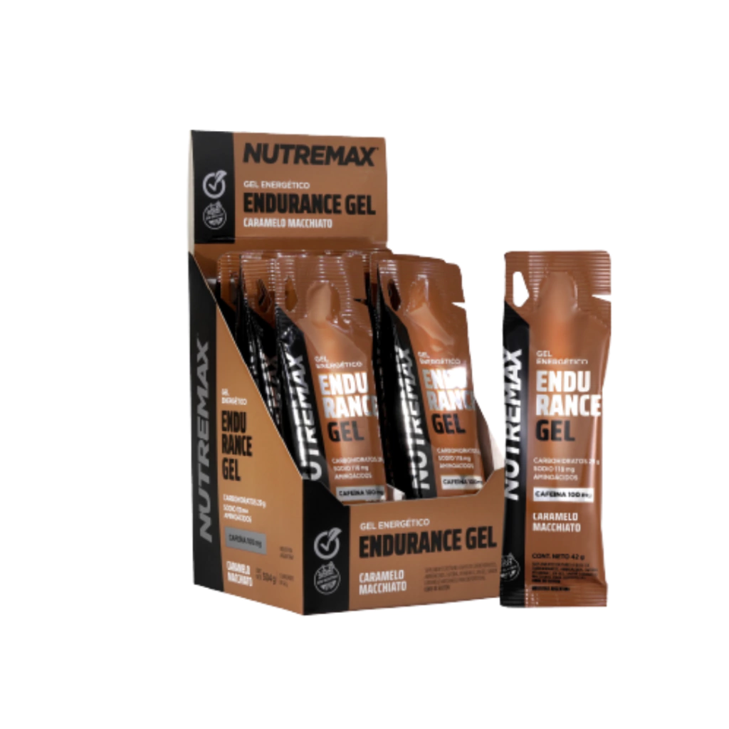 CAJA 12 UNIDADES ENDURANCE GEL CON CAFEINA 42g - NUTREMAX