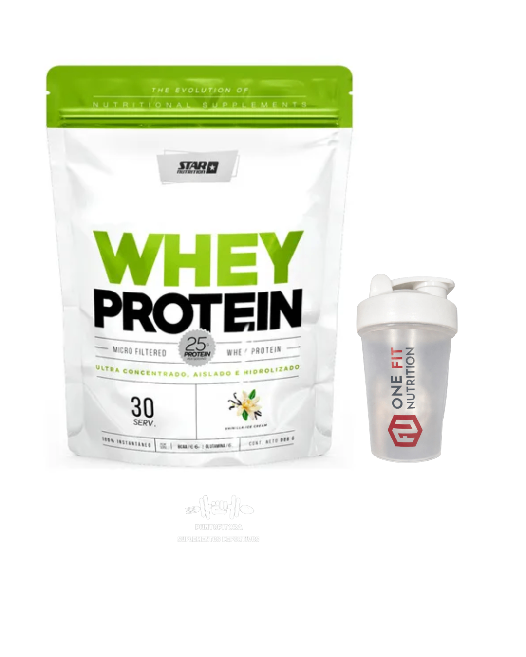 Proteina Whey Protein Doypack 2 lbs - STAR NUTRITION + Shaker One Fit