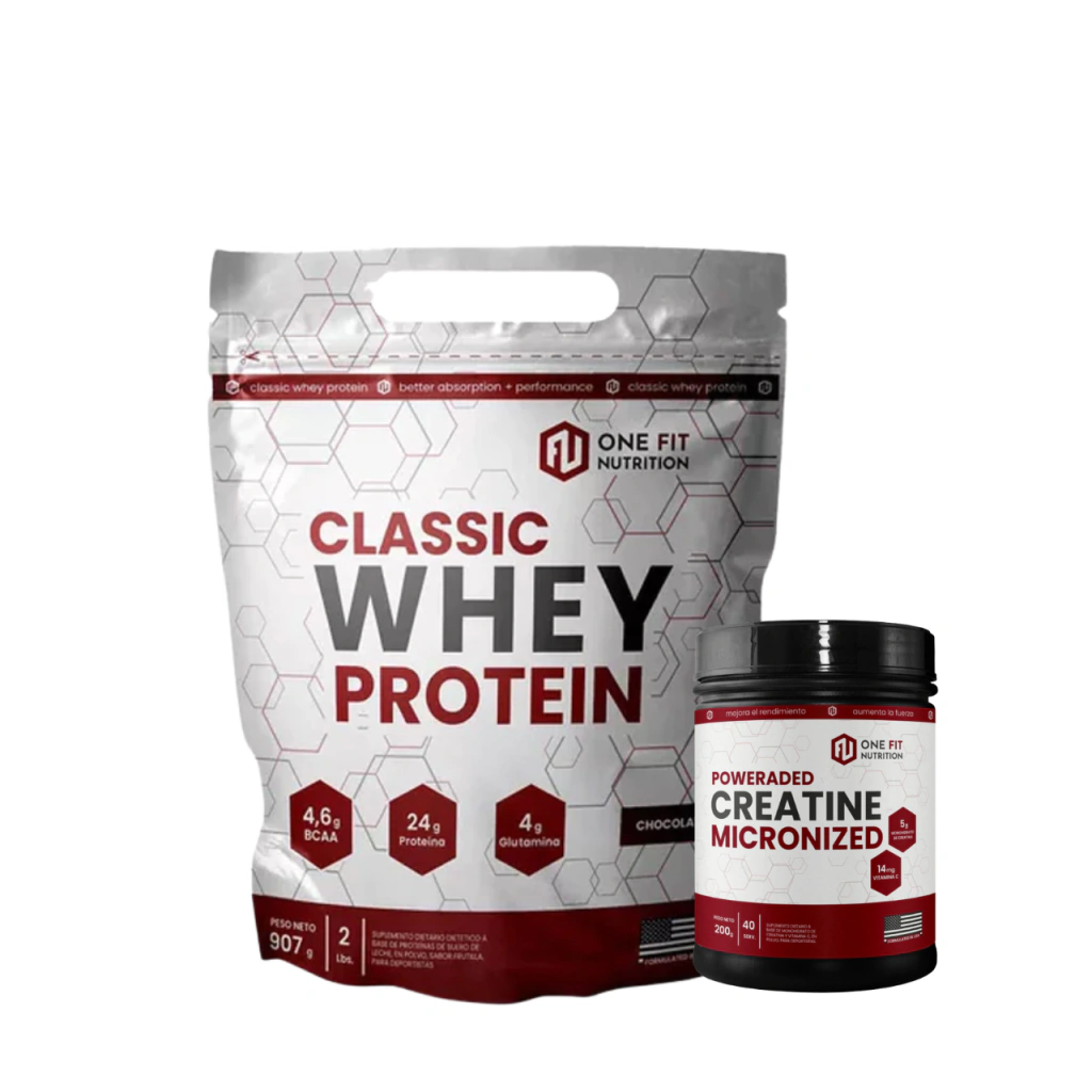 Combo One Fit Whey protein + Creatina 200g 40servs