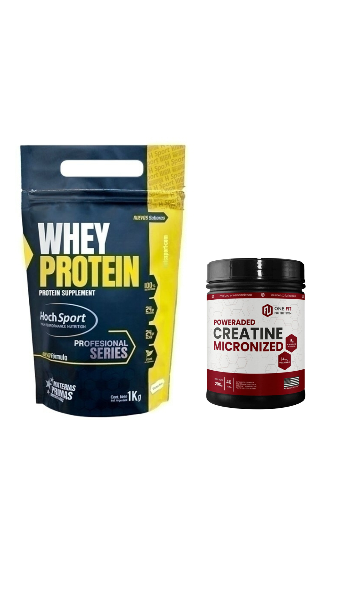 Combo Proteina Hoch Sport 1kg + Creatina  One Fit 200gr