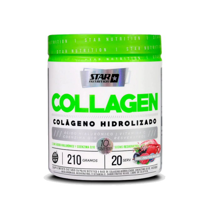 COLÁGENO HIDROLIZADO 210gr frutos rojos- STAR NUTRITION